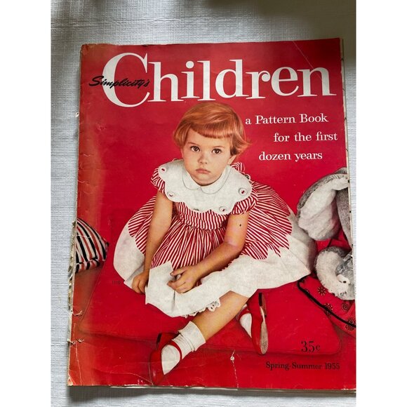 Simplicity Childrens Pattern Book Spring-Summer 1955 - Picture 1 of 13